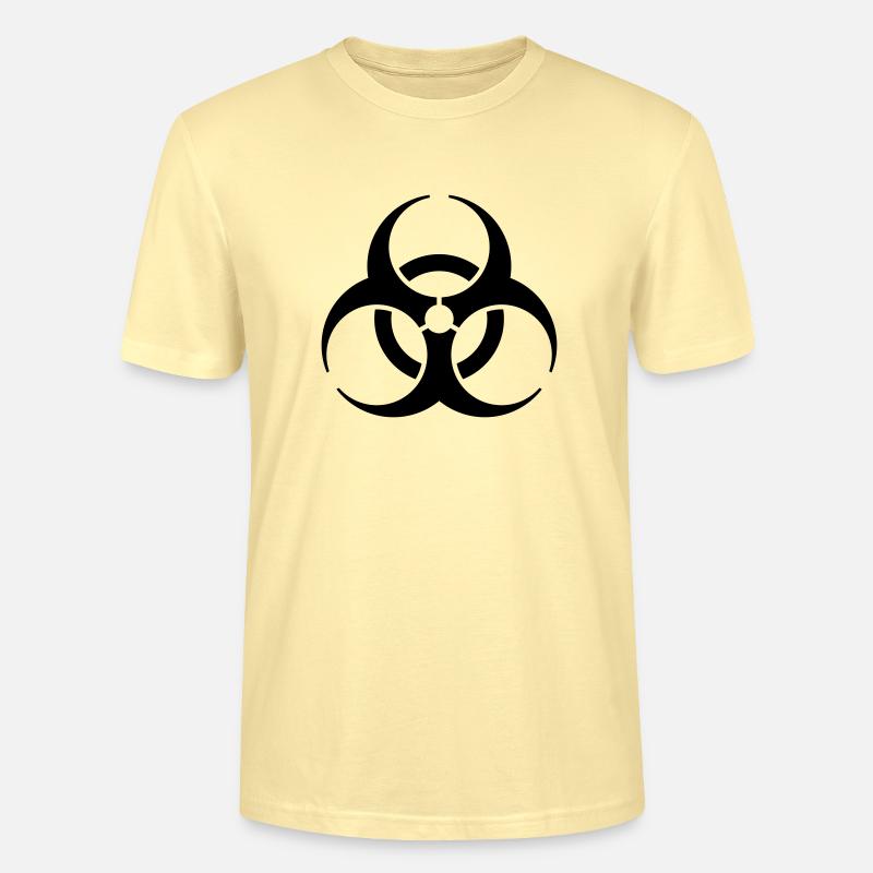 Biohazard Sign (Vector) - Stanley/Stella Unisex Bio-T-Shirt CRAFTER - Creme