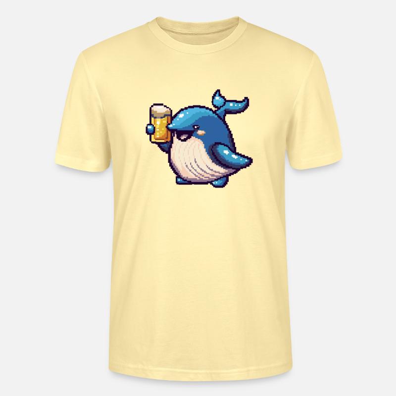 Wal Pixel Bier - Stanley/Stella Unisex Bio-T-Shirt CRAFTER - Creme