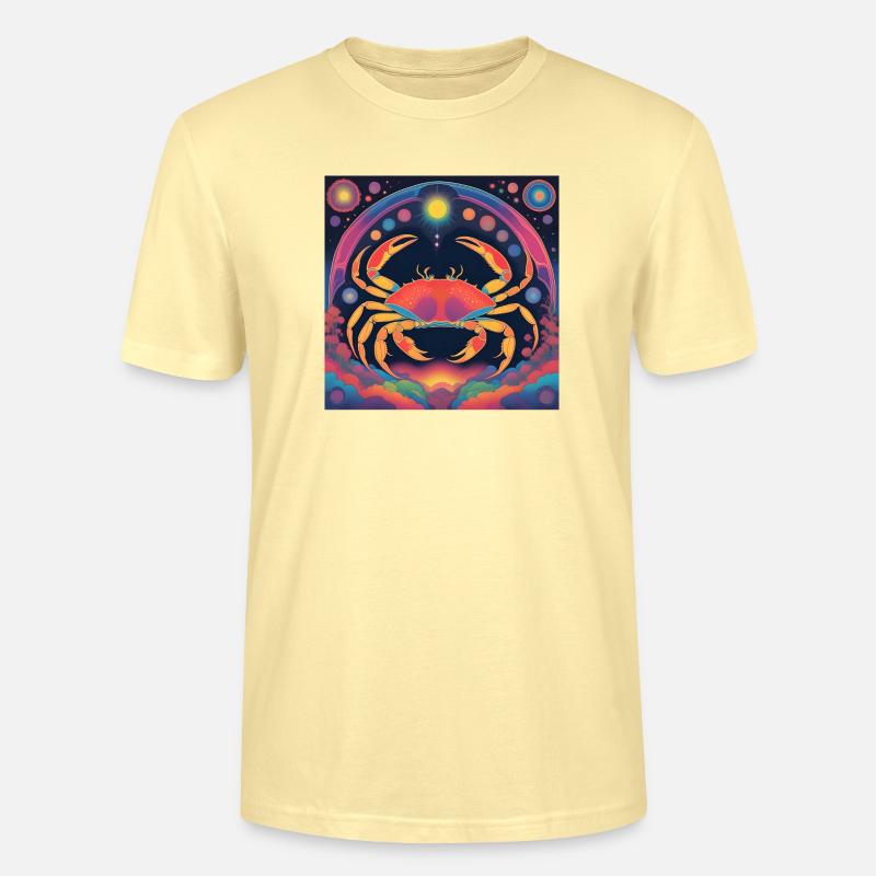 Krebs Sterne Astrologie Geschenk - Stanley/Stella Unisex Bio-T-Shirt CRAFTER - Creme
