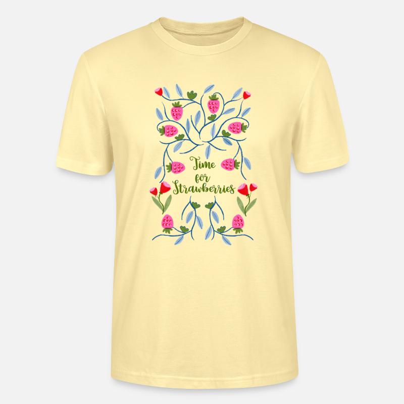 Time for Strawberries - Stanley/Stella Unisex Bio-T-Shirt CRAFTER - Creme