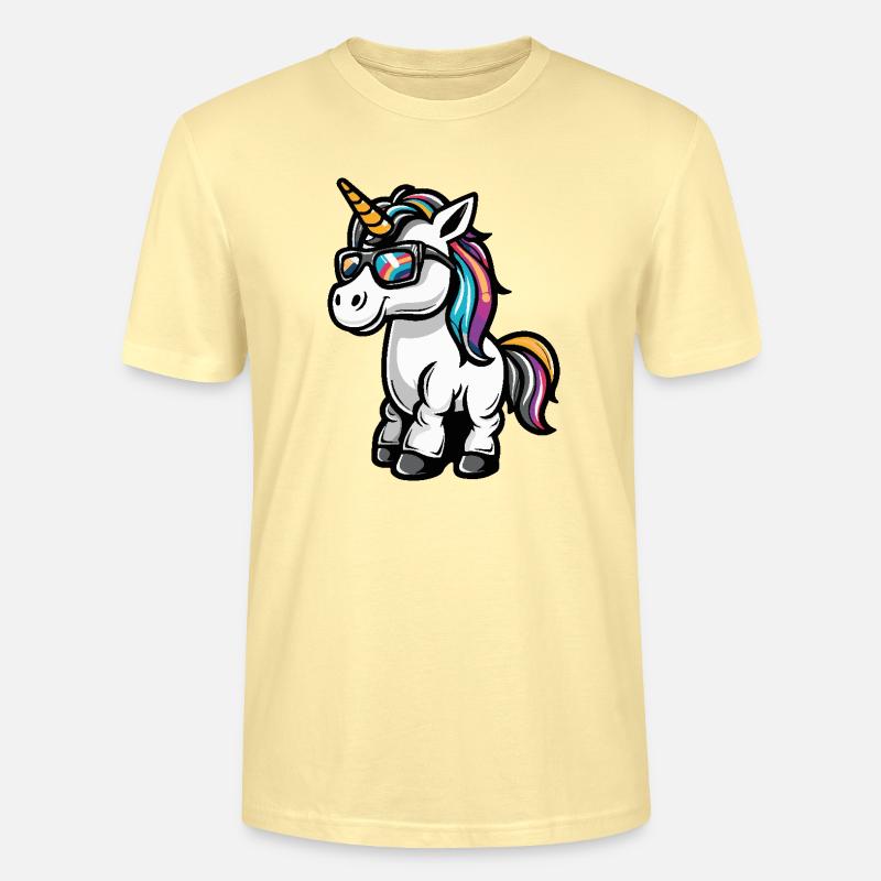 Einhorn Cool Comic - Stanley/Stella Unisex Bio-T-Shirt CRAFTER - Creme
