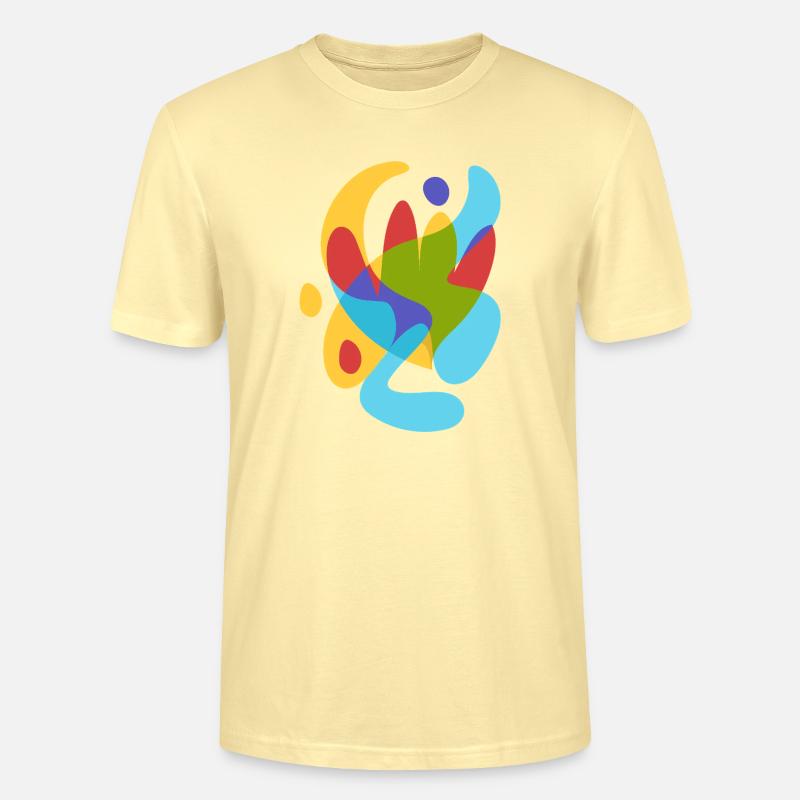 Abstrait Flore tropicale d’été - T-shirt bio CRAFTER Stanley Stella Unisexe - crème