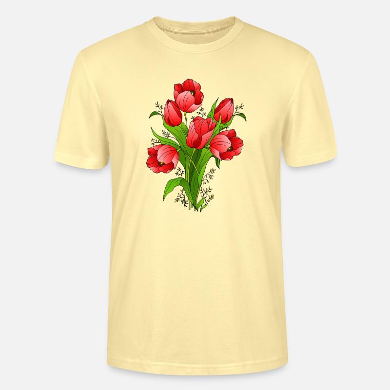 Blumen - Stanley/Stella Unisex Bio-T-Shirt CRAFTER - Creme