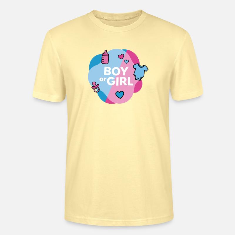 Geschlecht enthüllen Junge oder Mädchen - Stanley/Stella Unisex Bio-T-Shirt CRAFTER - Creme