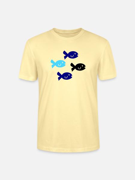 Pisces Silhouette - Stanley/Stella CRAFTER Unisex Organic T-Shirt - cream