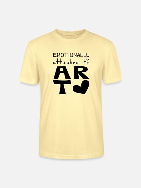 Emotional an Kunst gebunden, schwarz - Stanley/Stella Unisex Bio-T-Shirt CRAFTER - Creme