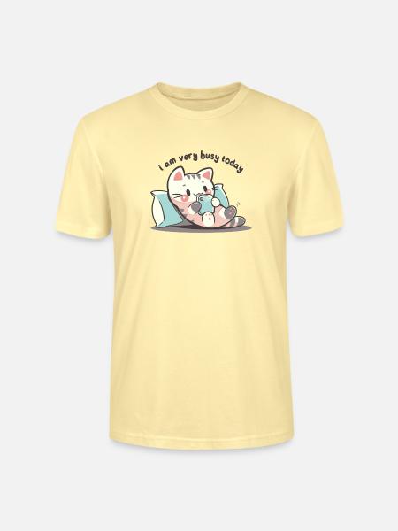 Ich bin heute sehr beschäftigt - Stanley/Stella Unisex Bio-T-Shirt CRAFTER - Creme