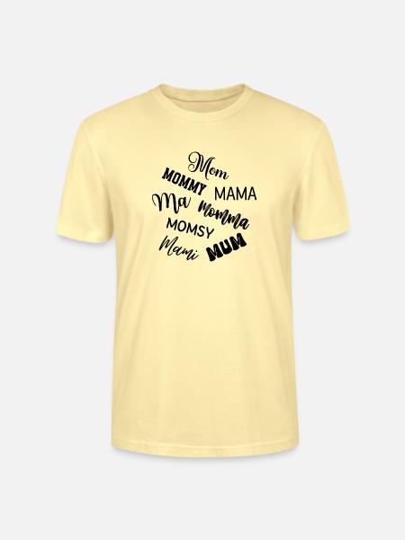 Mama Schriftzug Lettering Mutter Geschenkidee - Stanley/Stella Unisex Bio-T-Shirt CRAFTER - Creme
