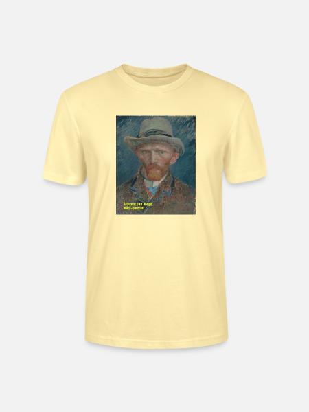 Selbstporträt-_Vincent_van_Gogh-_1887 - Stanley/Stella Unisex Bio-T-Shirt CRAFTER - Creme