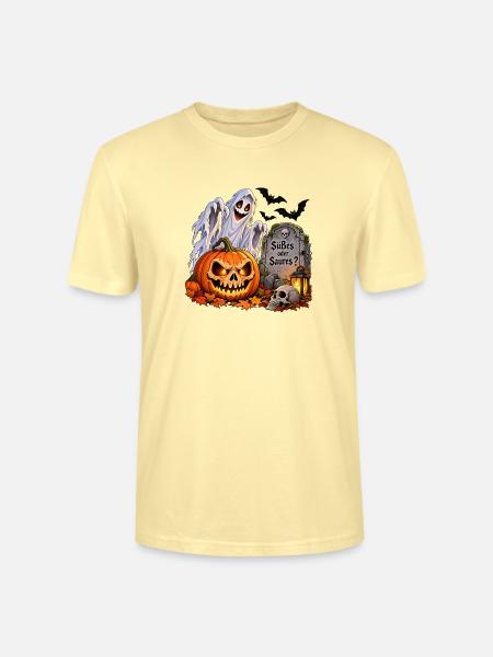 Süßes oder Saures Halloween - Stanley/Stella Unisex Bio-T-Shirt CRAFTER - Creme