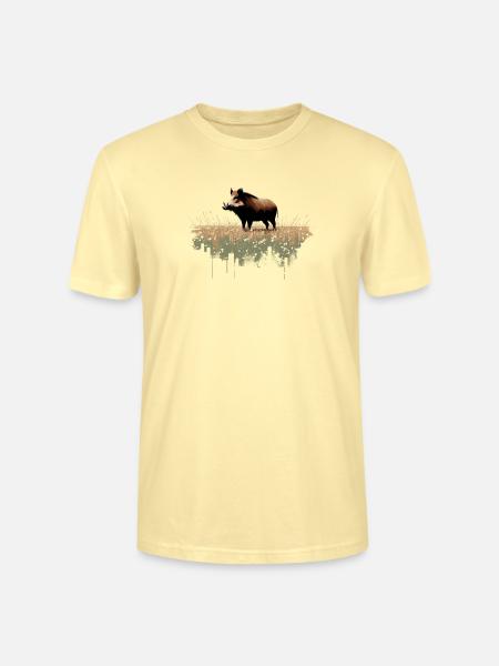 Wildschwein - Stanley/Stella Unisex Bio-T-Shirt CRAFTER - Creme