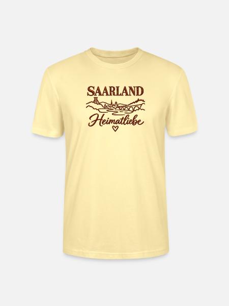 Saarland Heimatliebe - Stanley/Stella Unisex Bio-T-Shirt CRAFTER - Creme