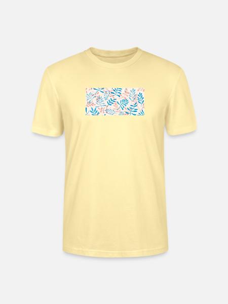 Aquarell-Blattdesign in Pastelltönen - Stanley/Stella Unisex Bio-T-Shirt CRAFTER - Creme