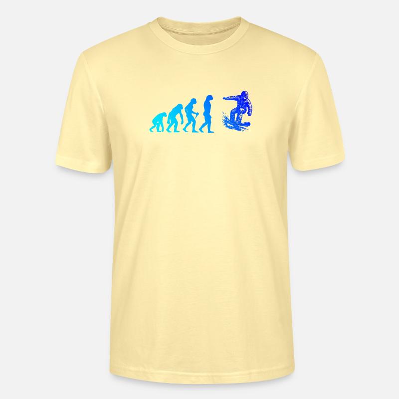 Modernes Snowboard Artwork - Stanley/Stella Unisex Bio-T-Shirt CRAFTER - Creme