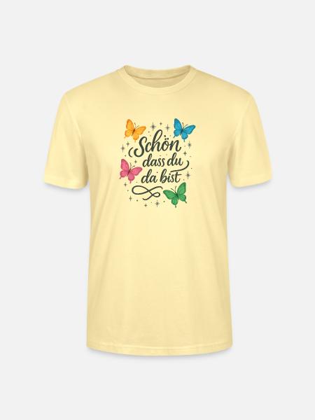 Schön, dass du da bist - Stanley/Stella Unisex Bio-T-Shirt CRAFTER - Creme