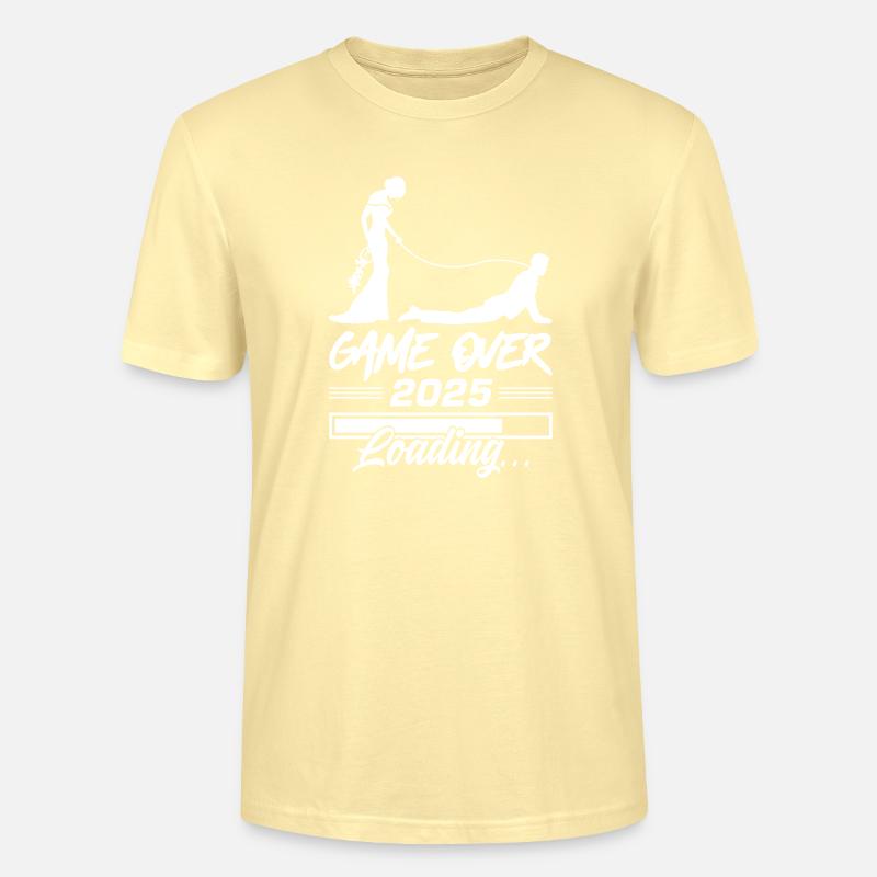 Wedding Loading 2025 Game Over - T-shirt bio CRAFTER Stanley Stella Unisexe - crème