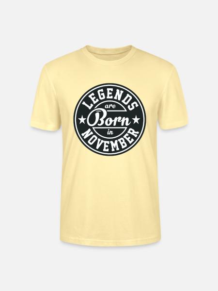 Legends born born birthday gift Gebu - Stanley/Stella CRAFTER Unisex Organic T-Shirt - cream