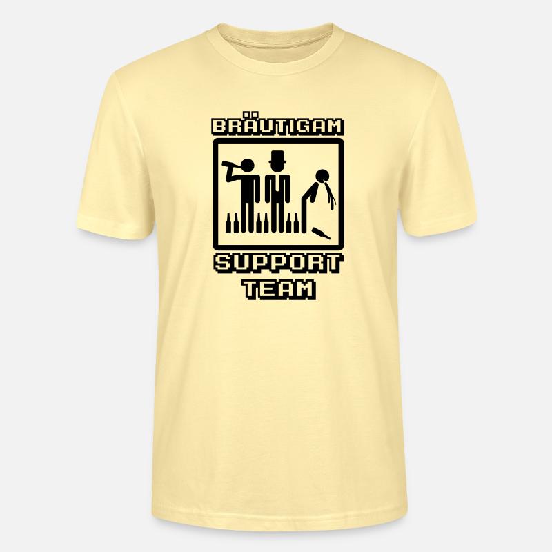 Bräutigam Support Team - Stanley/Stella Unisex Bio-T-Shirt CRAFTER - Creme