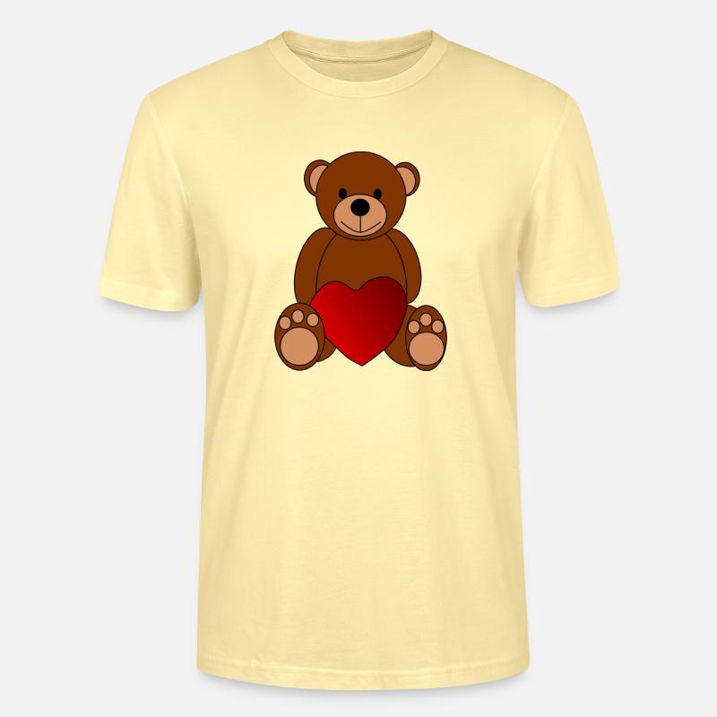 Valentine Ours / Couple Girlfriend - T-shirt bio CRAFTER Stanley Stella Unisexe - crème