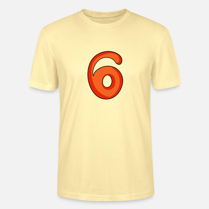 Numero 6 Numero Sei - Maglietta unisex ecologica CRAFTER di Stanley/Stella - crema