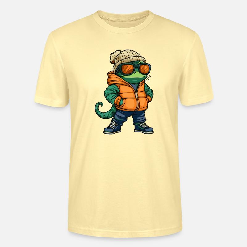 Chameleon Winter Comic - Stanley/Stella Unisex Bio-T-Shirt CRAFTER - Creme