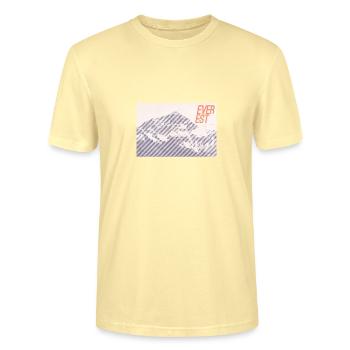 Majesté de l’Everest - T-shirt bio CRAFTER Stanley Stella Unisexe - crème - Devant - Alina (178cm) & Michal (187cm)