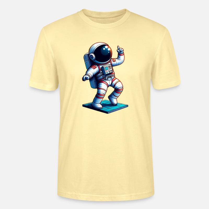 Héros De L'Espace - Mignon Astronaut - T-shirt bio CRAFTER Stanley Stella Unisexe - crème