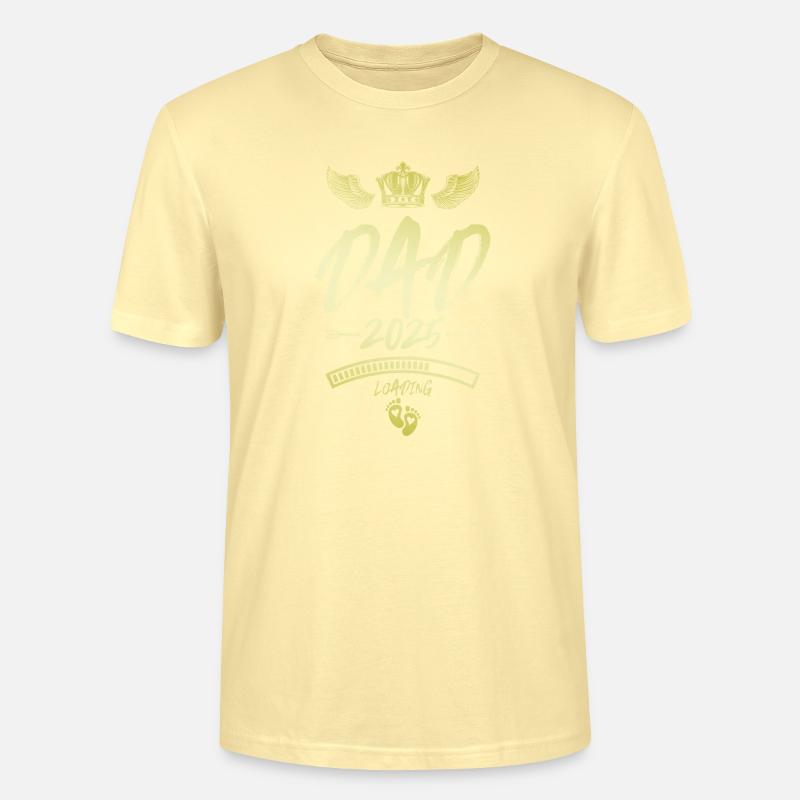 Dad 2025 Loading Papa Spruch - Stanley/Stella Unisex Bio-T-Shirt CRAFTER - Creme