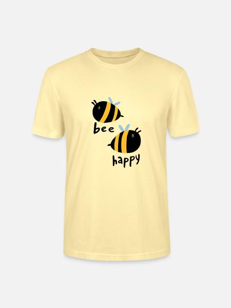 Bee Happy - T-shirt bio CRAFTER Stanley Stella Unisexe - crème