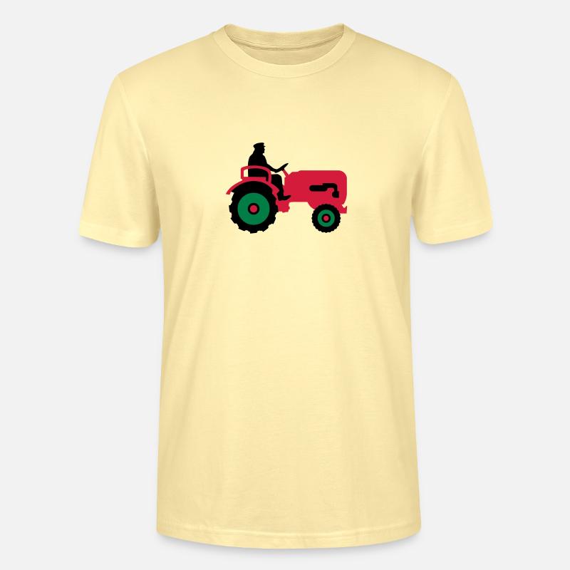 bauer_mit_traktor_032013_b_3c - T-shirt bio CRAFTER Stanley Stella Unisexe - crème