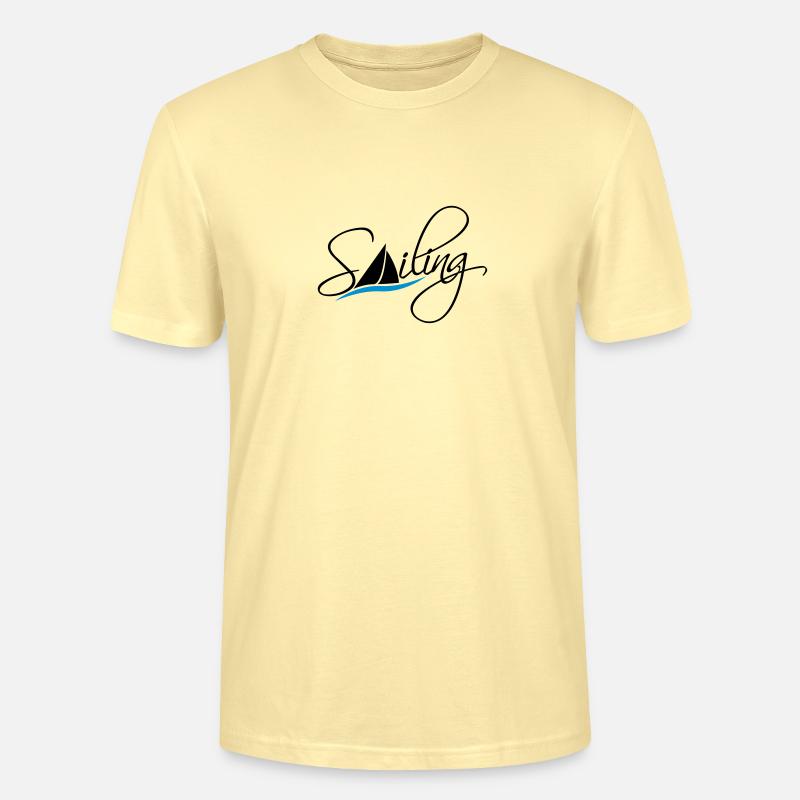 Sailing Logo Design - Stanley/Stella Unisex Bio-T-Shirt CRAFTER - Creme