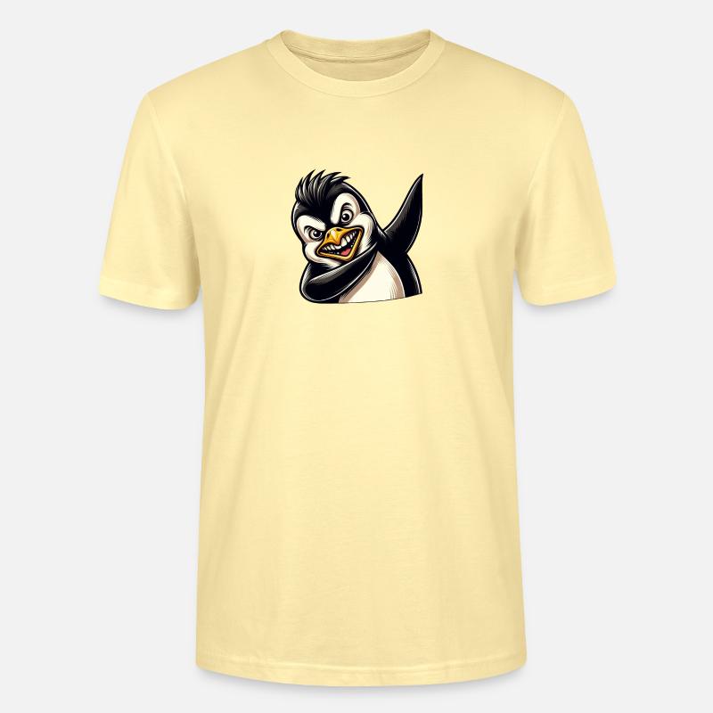 Pinguin Dab Dabbing Cool - Stanley/Stella Unisex Bio-T-Shirt CRAFTER - Creme