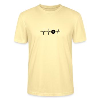 Piscine 8 Ball Snooker fréquence cardiaque cadeau - T-shirt bio CRAFTER Stanley Stella Unisexe - crème - Devant - Alina (178cm) & Michal (187cm)