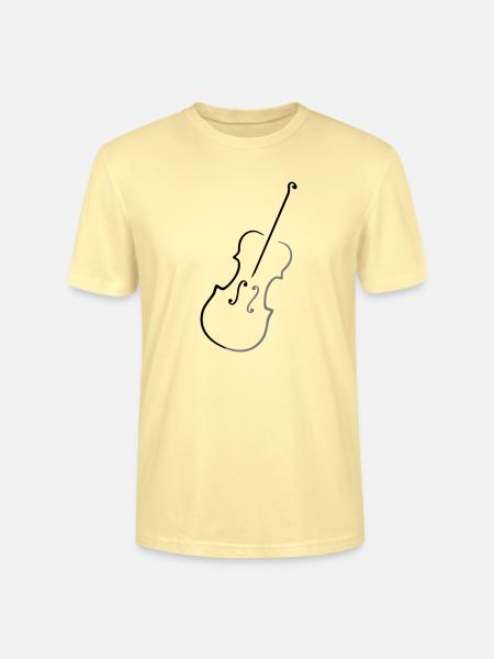 Geige 2 zweifarbig - Stanley/Stella Unisex Bio-T-Shirt CRAFTER - Creme