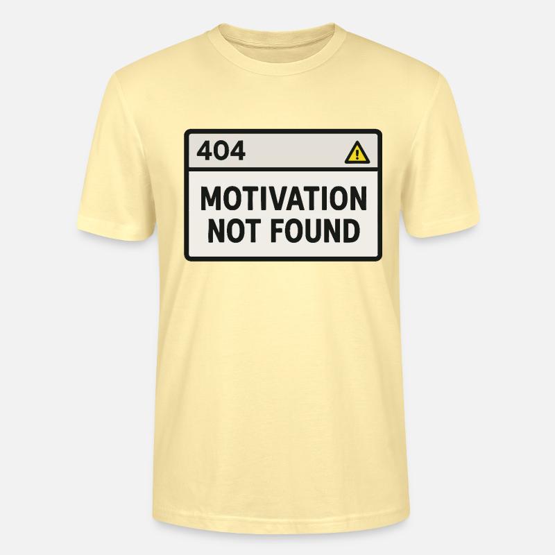 404 Motivation introuvable – Nerd-Design - T-shirt bio CRAFTER Stanley Stella Unisexe - crème