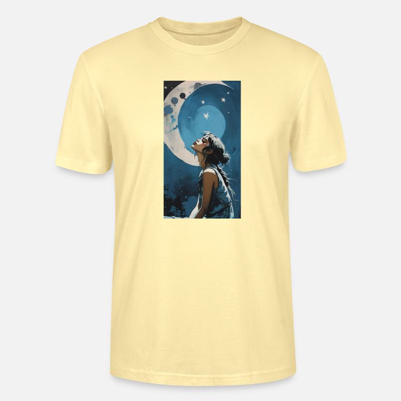 moon night girl - Stanley/Stella Unisex Bio-T-Shirt CRAFTER - Creme