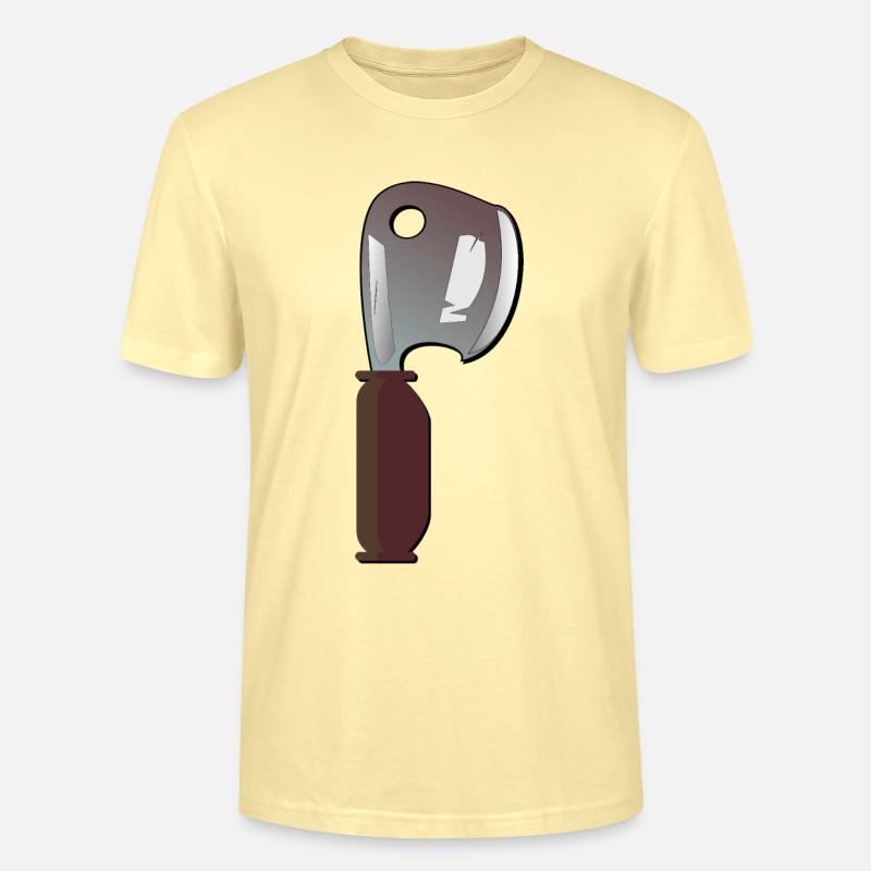 Hackbeil KÜCHENMESSER KÜCHE KOCHEN - Stanley/Stella Unisex Bio-T-Shirt CRAFTER - Creme