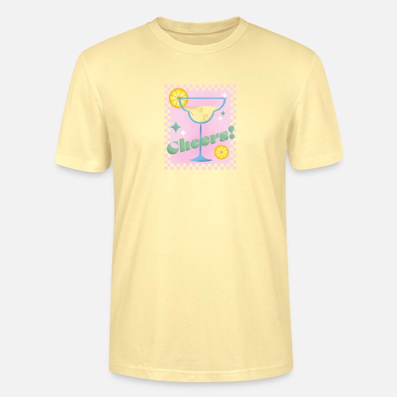 Cocktail - Pink - Stanley/Stella Unisex Bio-T-Shirt CRAFTER - Creme
