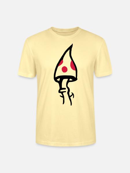 Smiling Mushroom - Stanley/Stella CRAFTER Unisex Organic T-Shirt - cream