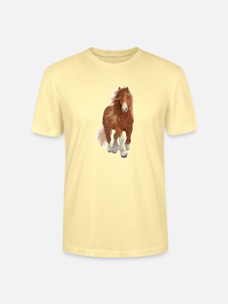 Pferd Schnee - Stanley/Stella Unisex Bio-T-Shirt CRAFTER - Creme