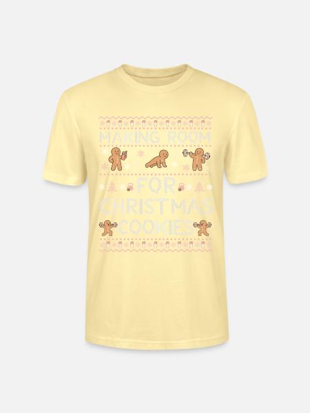 Weihnachten Gym - Weihnnachten Outfit für Sportler - Stanley/Stella Unisex Bio-T-Shirt CRAFTER - Creme