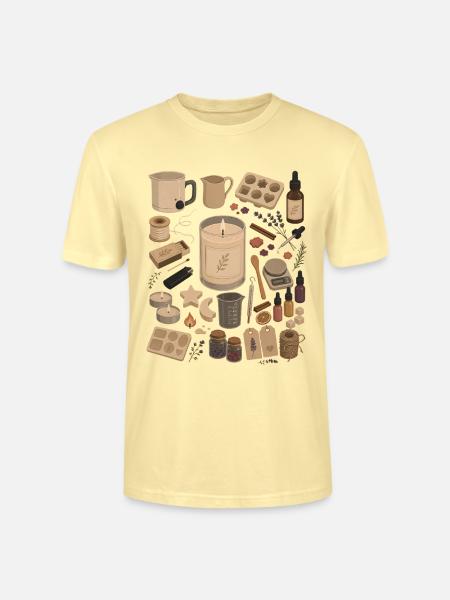 Kerzenliebe | Kerzen gießen & DIY - Stanley/Stella Unisex Bio-T-Shirt CRAFTER - Creme