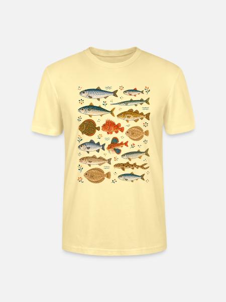 Meeresfische | Ozean & Fischkunde - Stanley/Stella Unisex Bio-T-Shirt CRAFTER - Creme