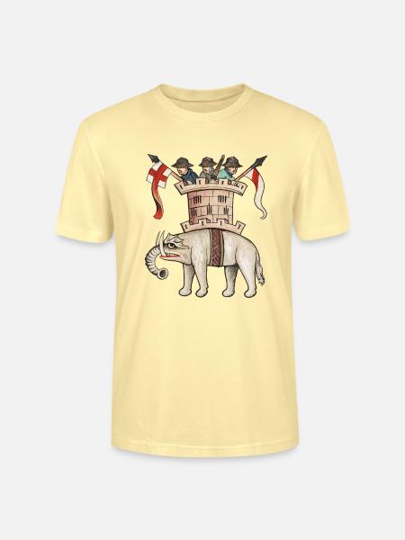 Mittelalterlicher Kriegselefant – Speculum humanae Sal - Stanley/Stella Unisex Bio-T-Shirt CRAFTER - Creme