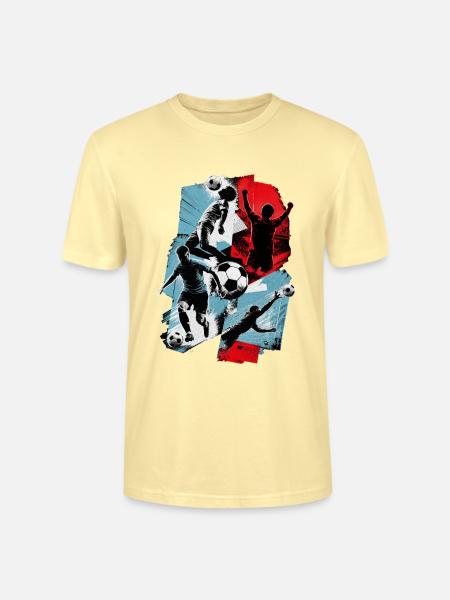 Fußball - Stanley/Stella Unisex Bio-T-Shirt CRAFTER - Creme
