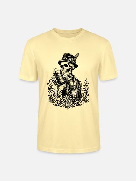 Bayerischer Totenkopf - Stanley/Stella Unisex Bio-T-Shirt CRAFTER - Creme