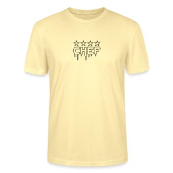 Chef - Stanley/Stella CRAFTER Unisex Organic T-Shirt - cream - Front - Alina (178cm) & Michal (187cm)