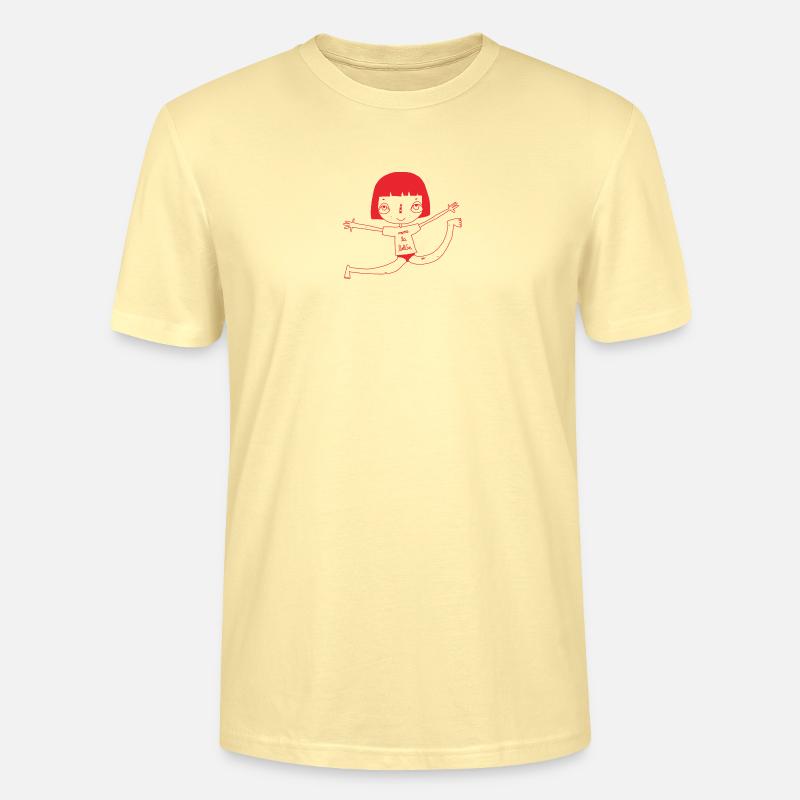 glücklich logo - Stanley/Stella Unisex Bio-T-Shirt CRAFTER - Creme