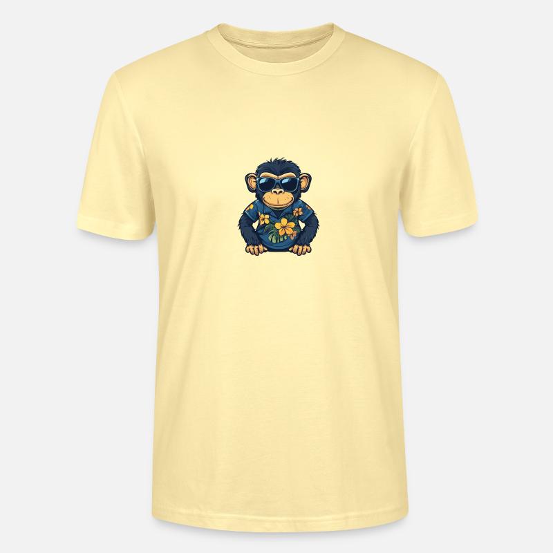 Affe Comic Cool Sommer - Stanley/Stella Unisex Bio-T-Shirt CRAFTER - Creme