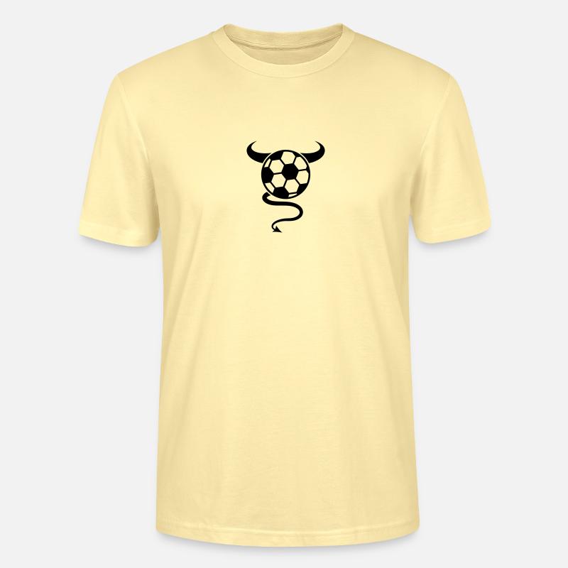 Soccer Devil Logo Design - Stanley/Stella Unisex Bio-T-Shirt CRAFTER - Creme